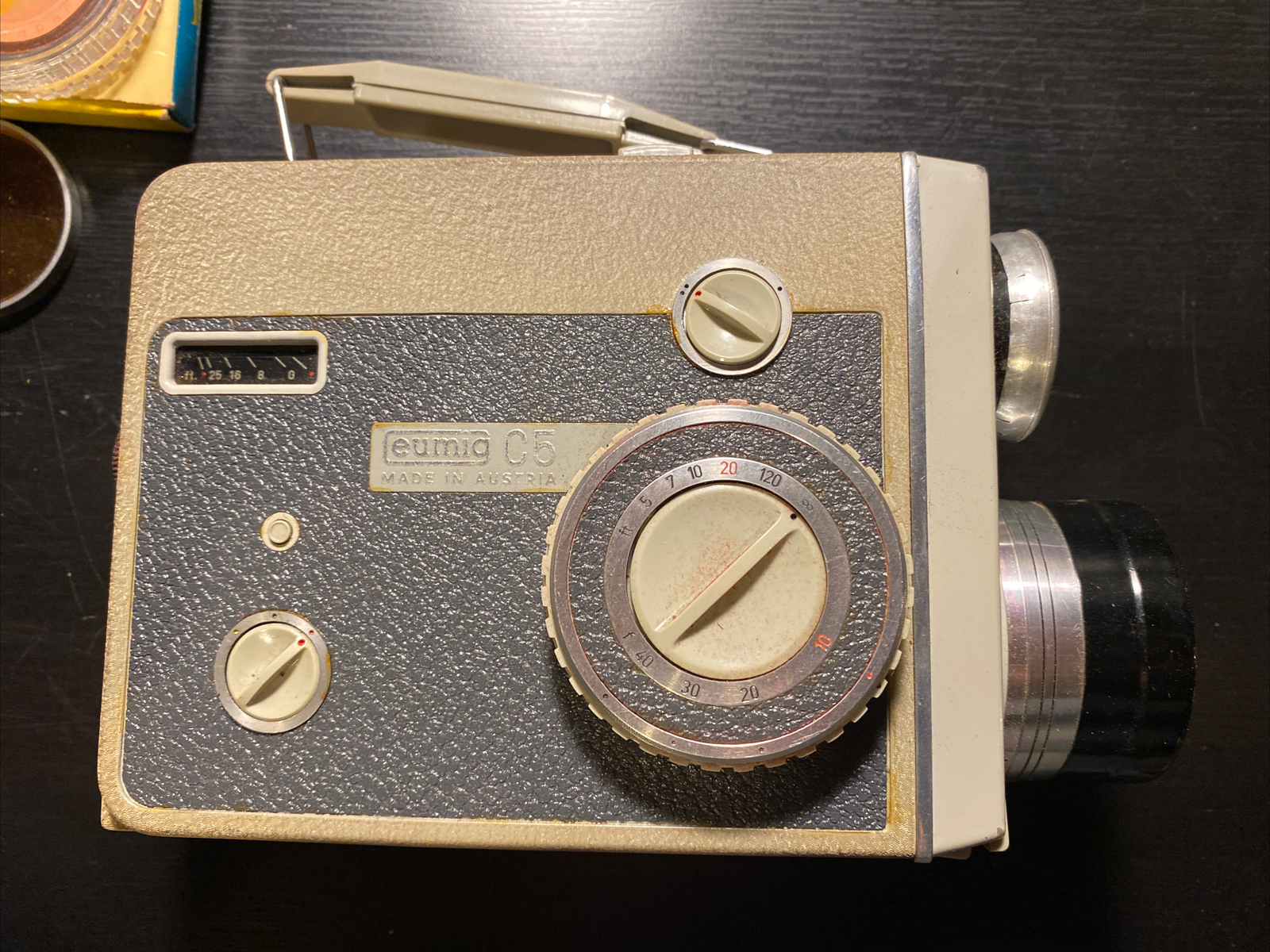 Eumig C5 Regular 8mm Film Camera with Case Accessories