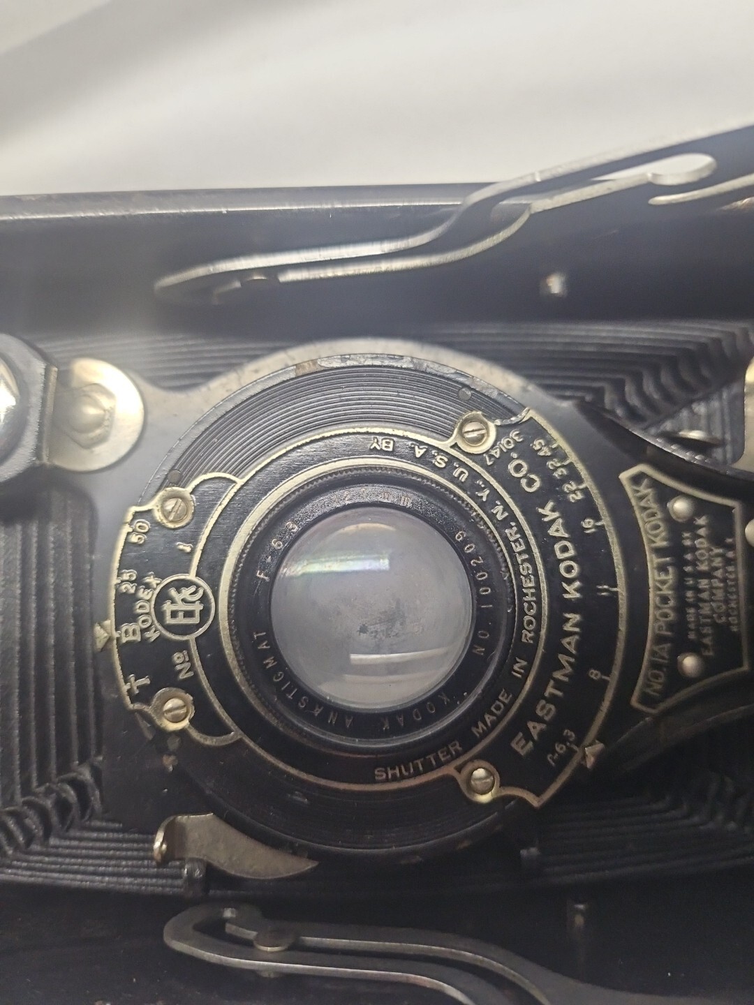 ANTIQUE VINTAGE KODAK NO.1A BLACK POCKET KODAK JUNIOR CAMERA 1926-31