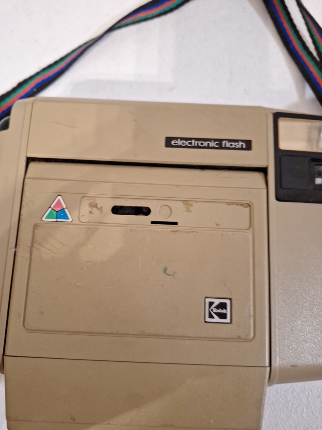 Vintage Kodak PARTY STAR Trim Print Instant CAMERA 1980’s electronic flash