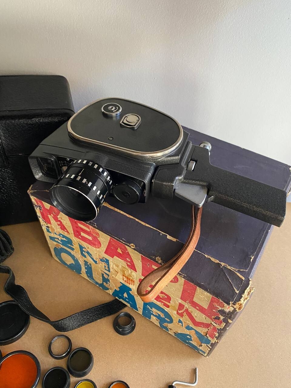 2×8 Film Movie Camera Quartz 2M Zoom Camera KRASNOGORSK Plant Retro Cine #1433