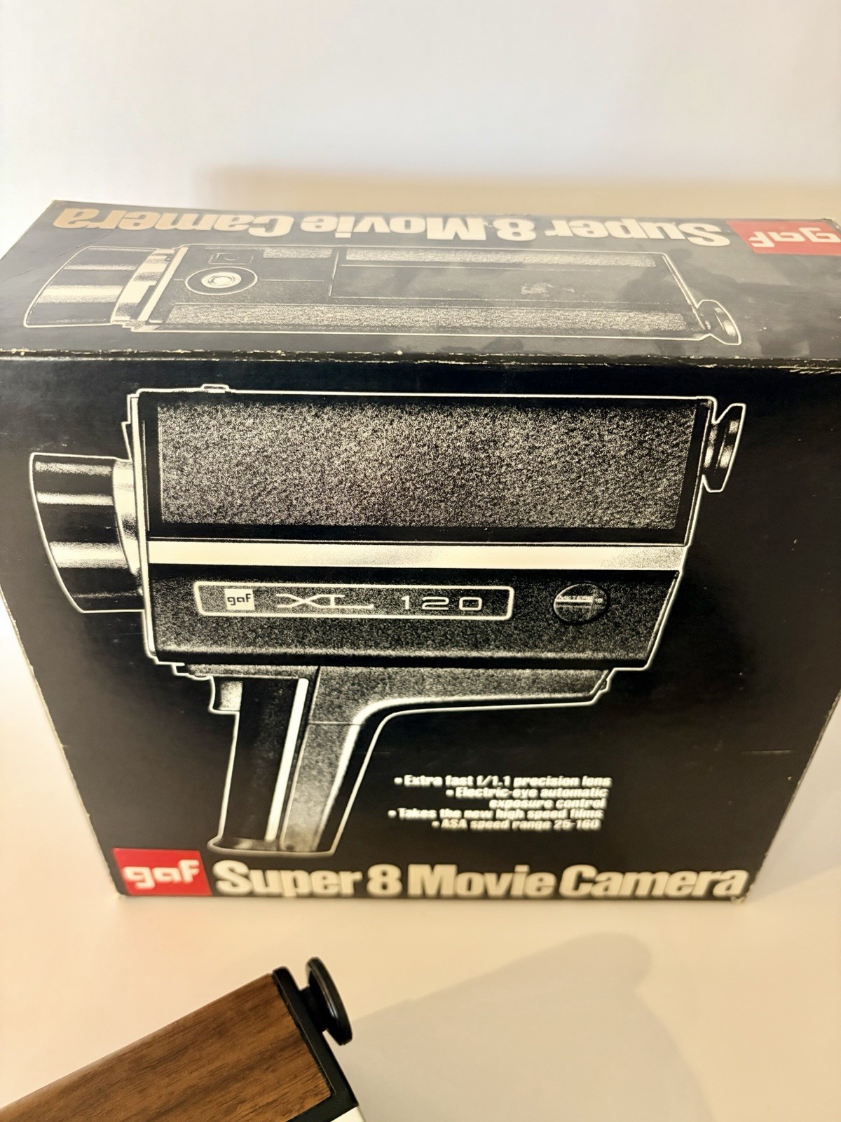 Vintage 1970s GAF XL 120 Super 8 Movie Camera W/ Original Box/Manual UNTESTED