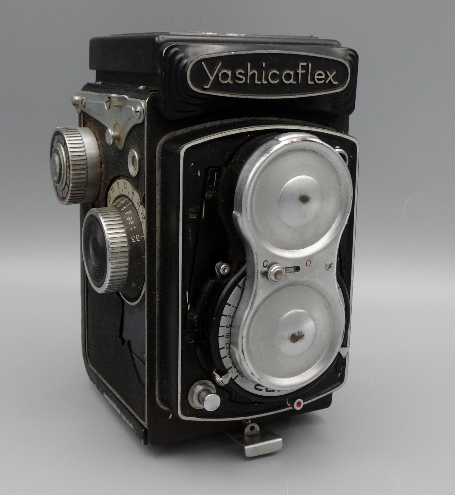 Yashica Yashicaflex Camera Copal with Case Untested Japan