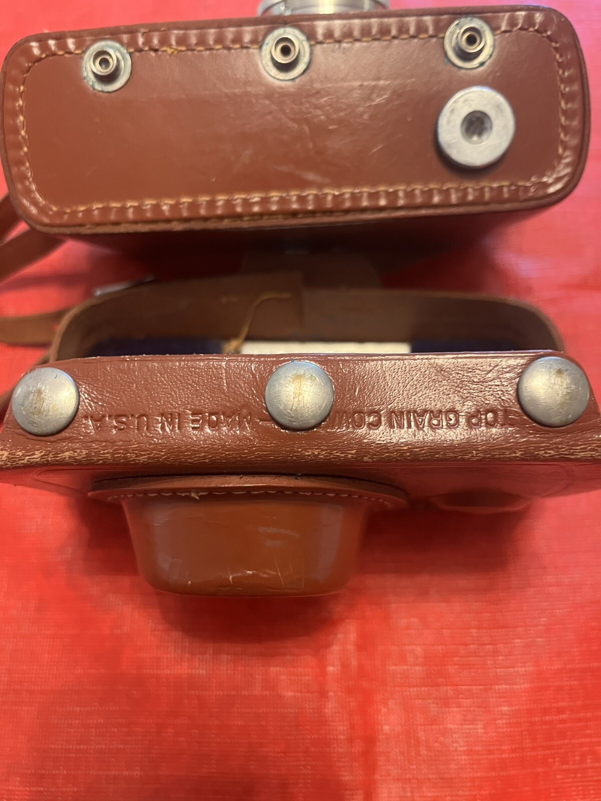 Argus C-3 35mm Rangefinder Vintage Black Film Camera Leather Case With Film Case