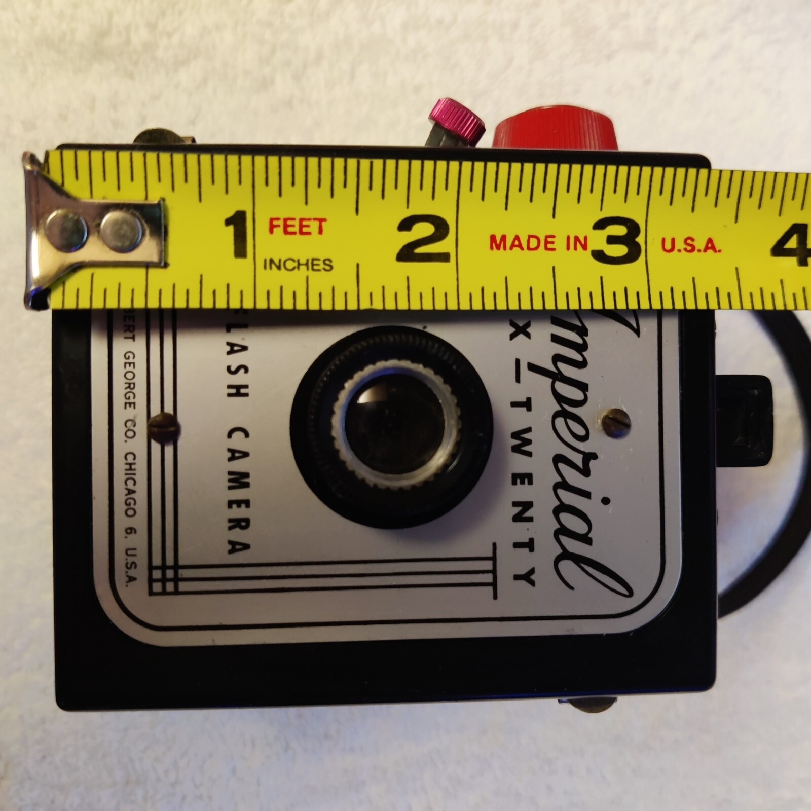 Vintage BRAUN IMPERIAL SIX-TWENTY BOX PRESS FLASH Camera * USA * 620 Film