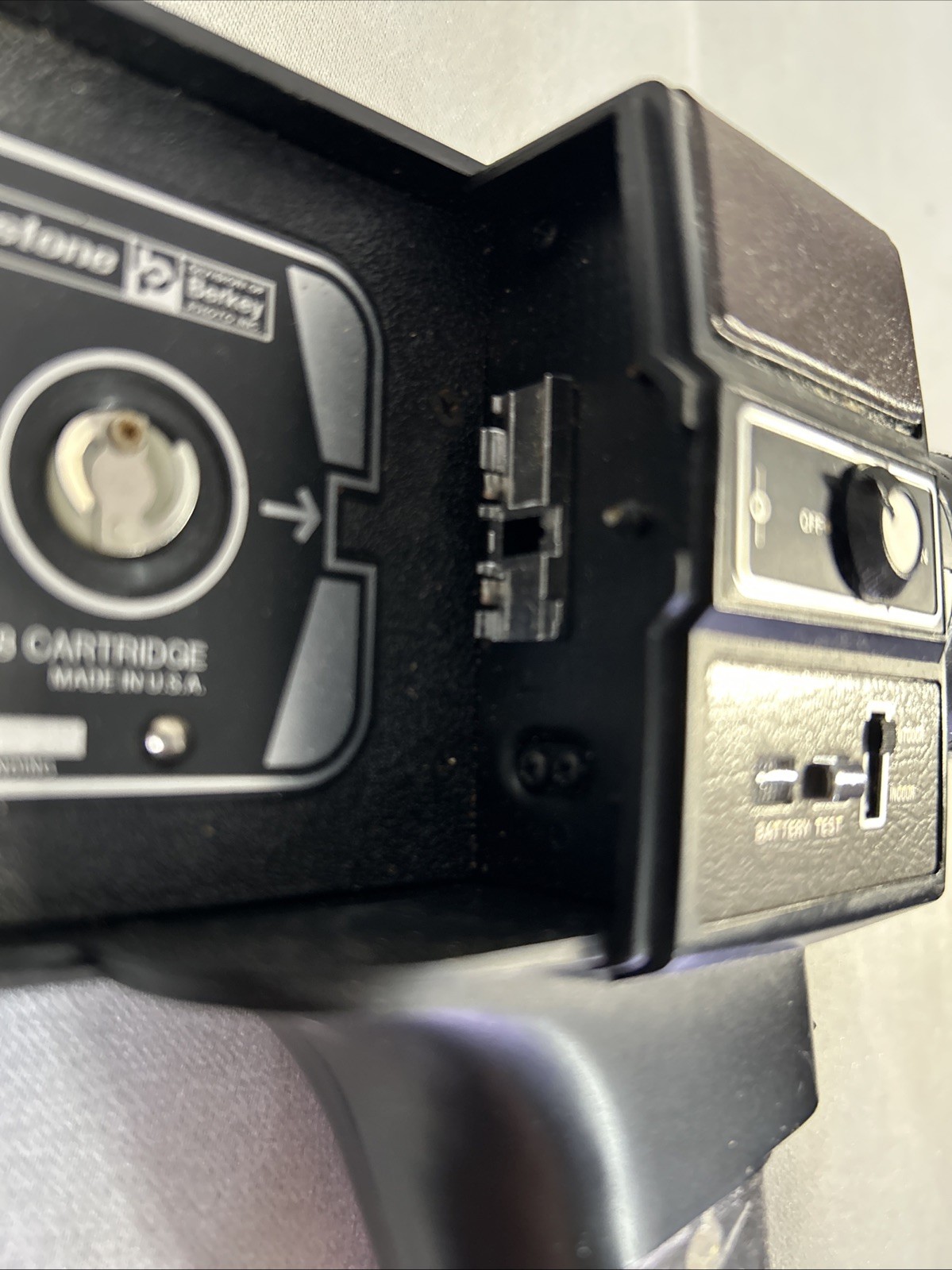 vintage Keystone XL304 Super 8 movie camera with its original carrying case