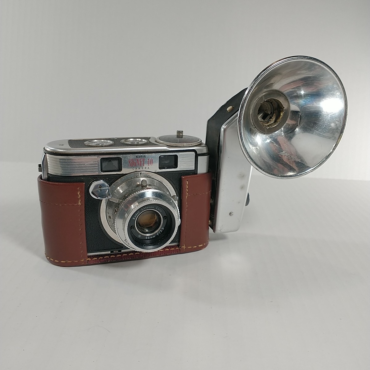 Kodak Signet 40 Rangefinder 35mm Film Camera With Case TESTED & Untested Flash