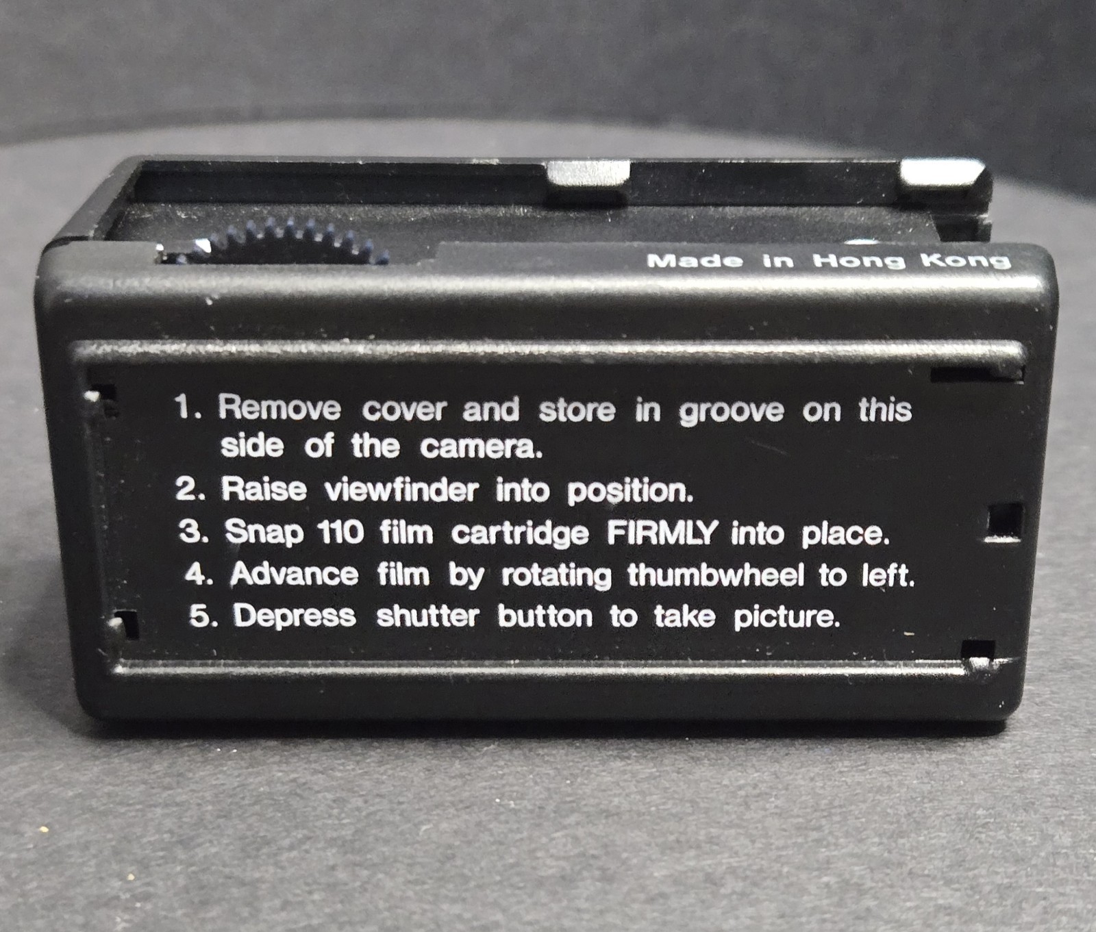 Vtg Ansco 50 Mini 110 Film Pocket Camera Pop-Up View Window Quick Shot Untested