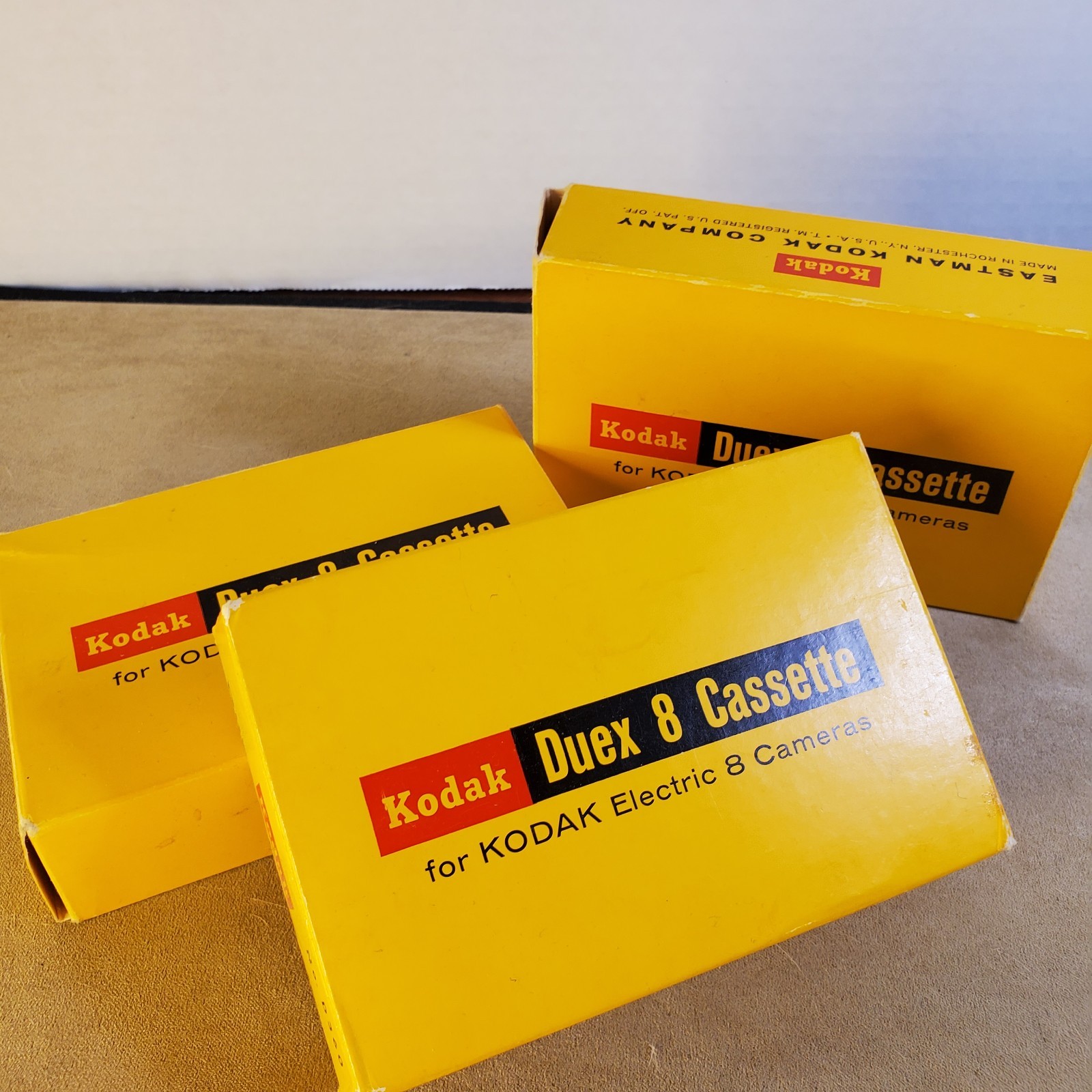 Kodak Duex 8 cassette for Electric 8 cameras (New in box) D360 3 Packs