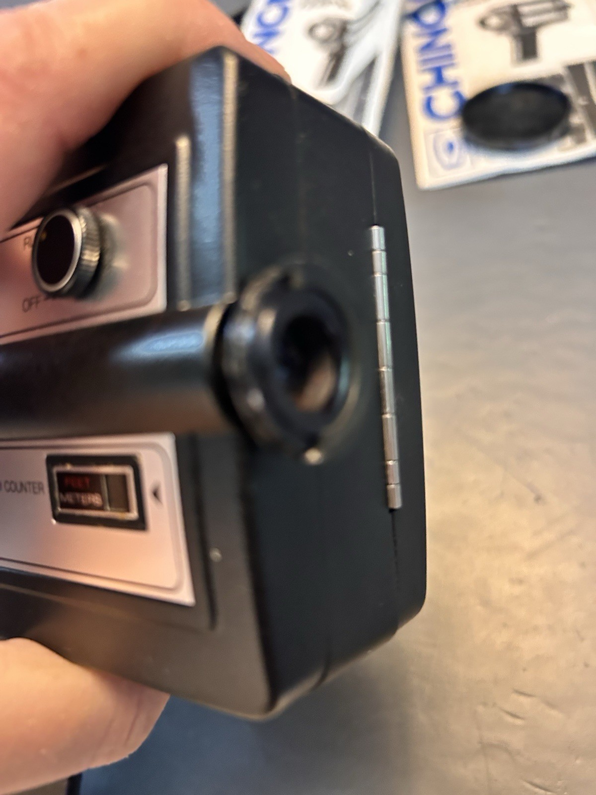 Chinon 722P XL Power Zoom Super 8 Movie Camera w/ Case Untested