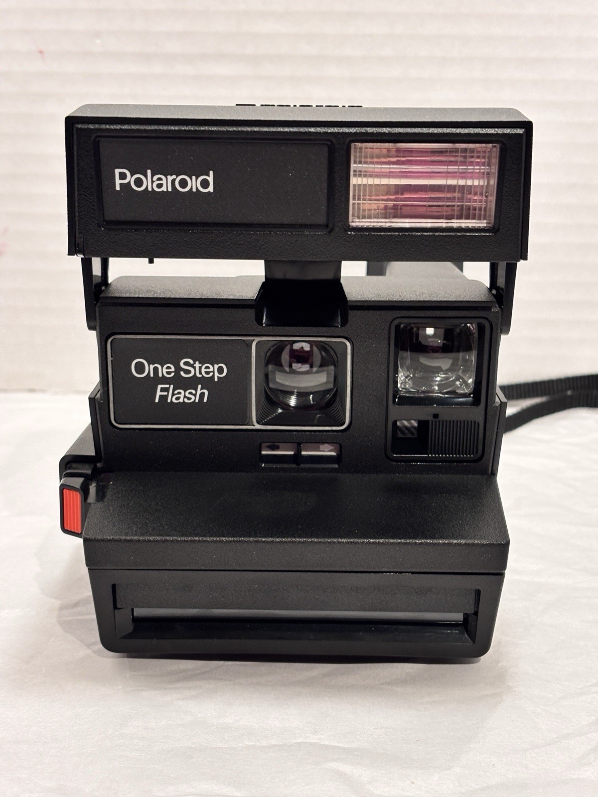 Vintage Polaroid One Step Flash 600 Plus Instant Film Camera Black WORKS