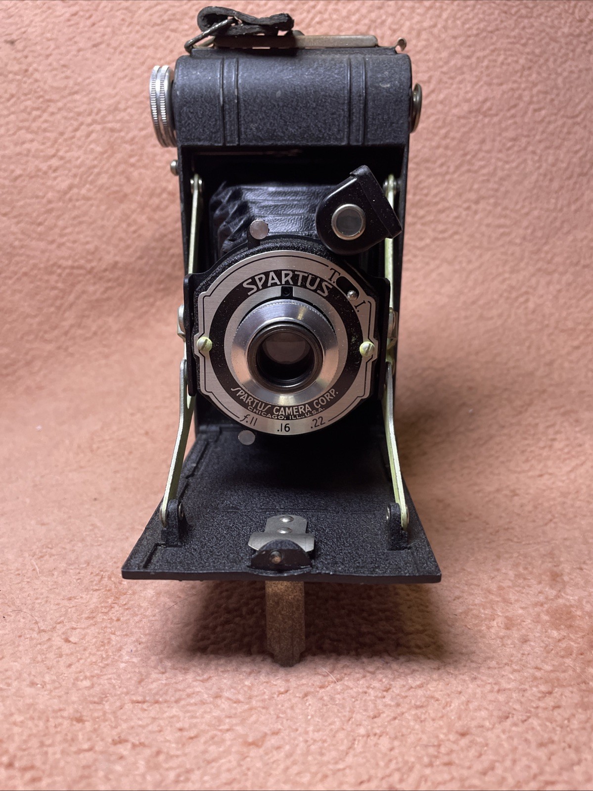 Spartus No. 4 Folding Camera 1940’S 120 Film