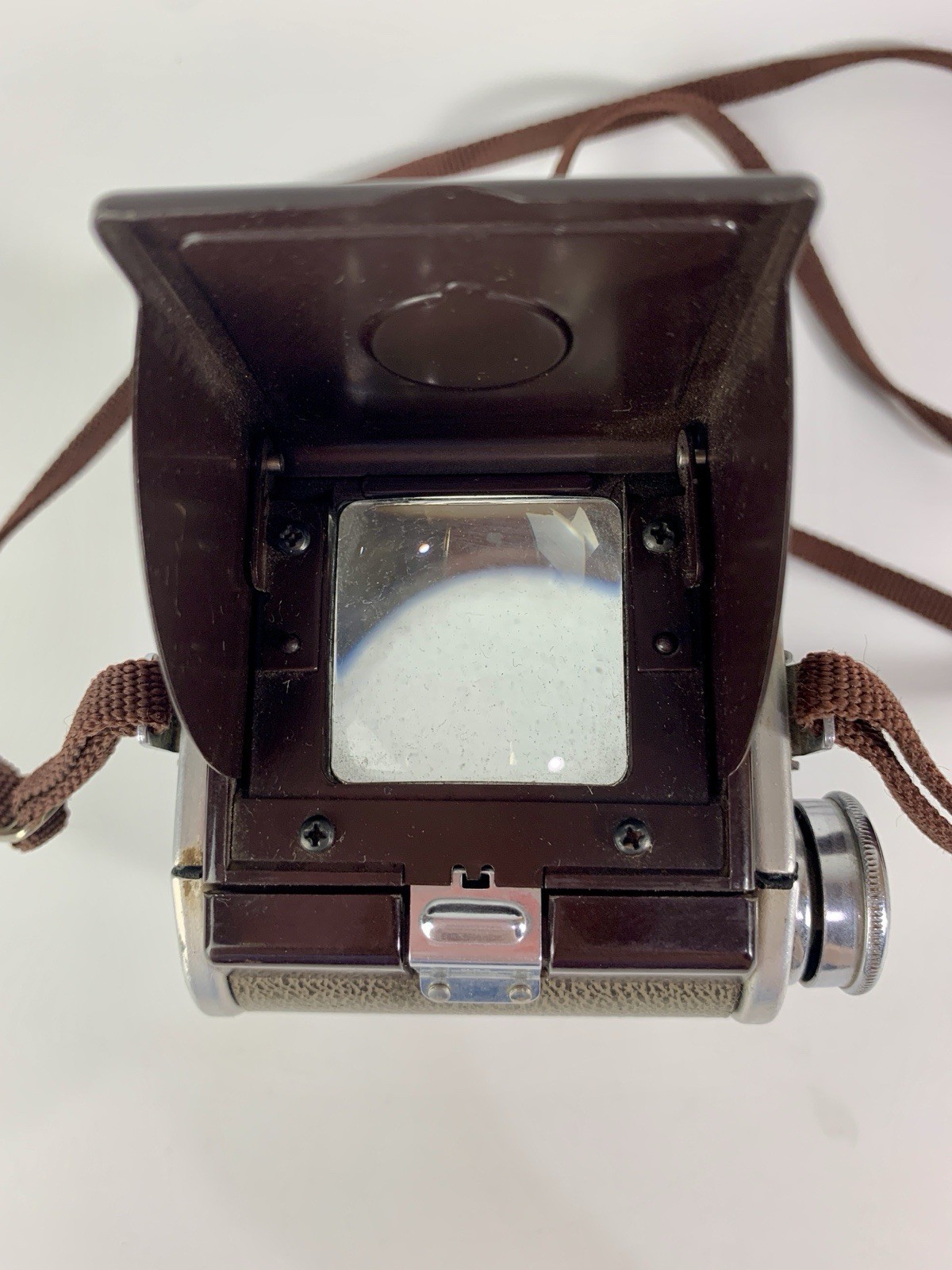 Vintage Kodak Duaflex IV Camera w/Kodet Lens & Strap – Untested, Working Shutter