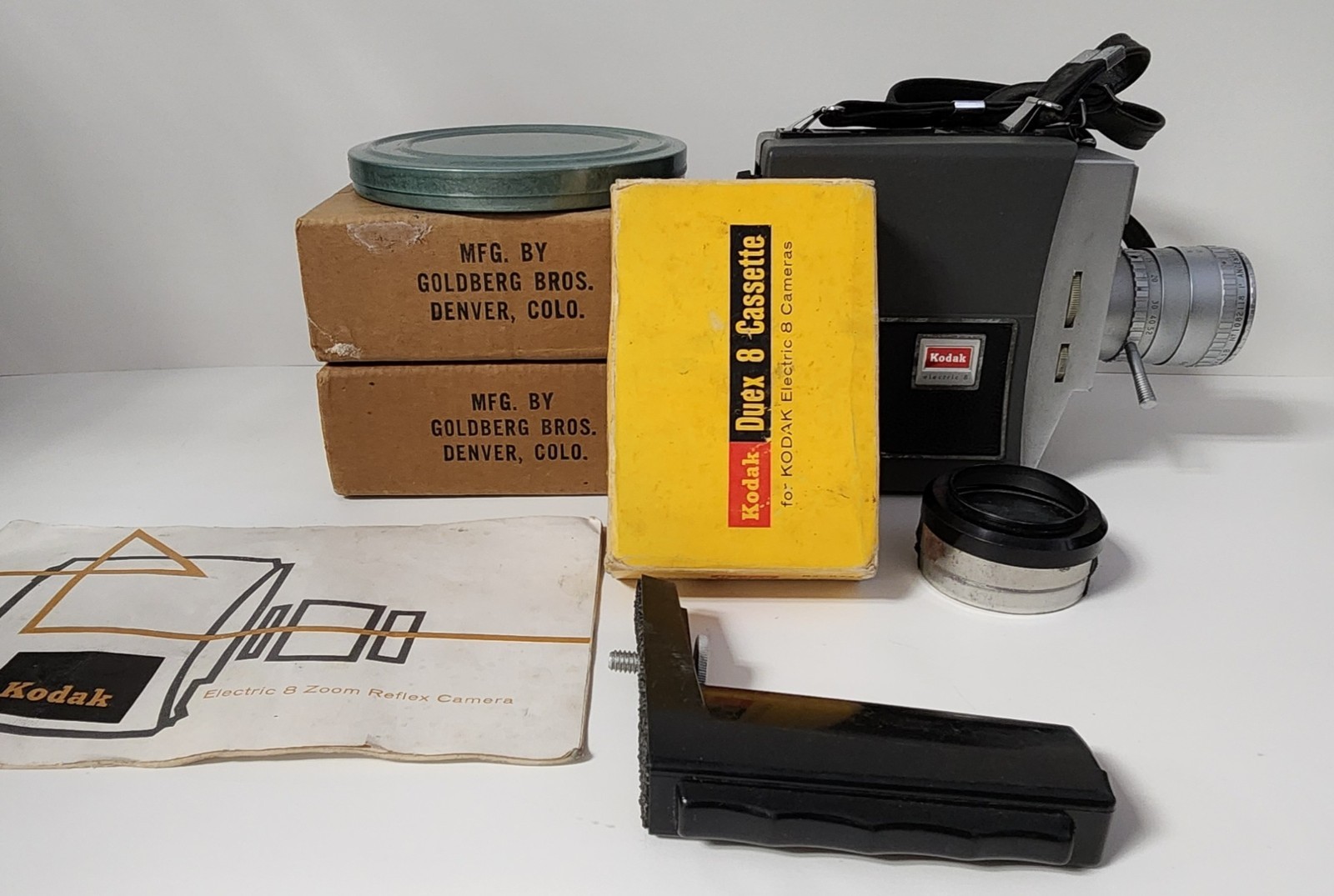 Kodak Electric 8 Zoom Reflex Camera with Accessories