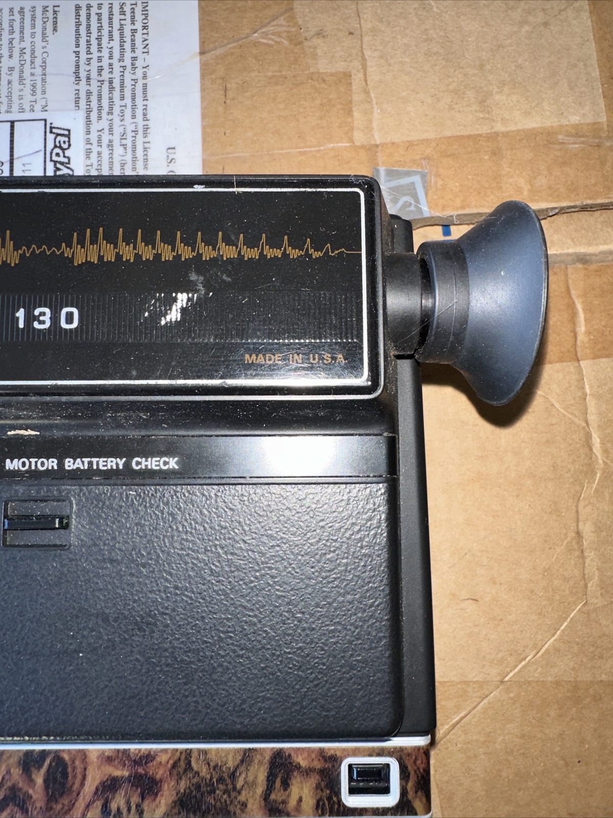 VINTAGE Kodak Ektasound 130 Super 8mm Movie Camera Untested AS IS!! B2