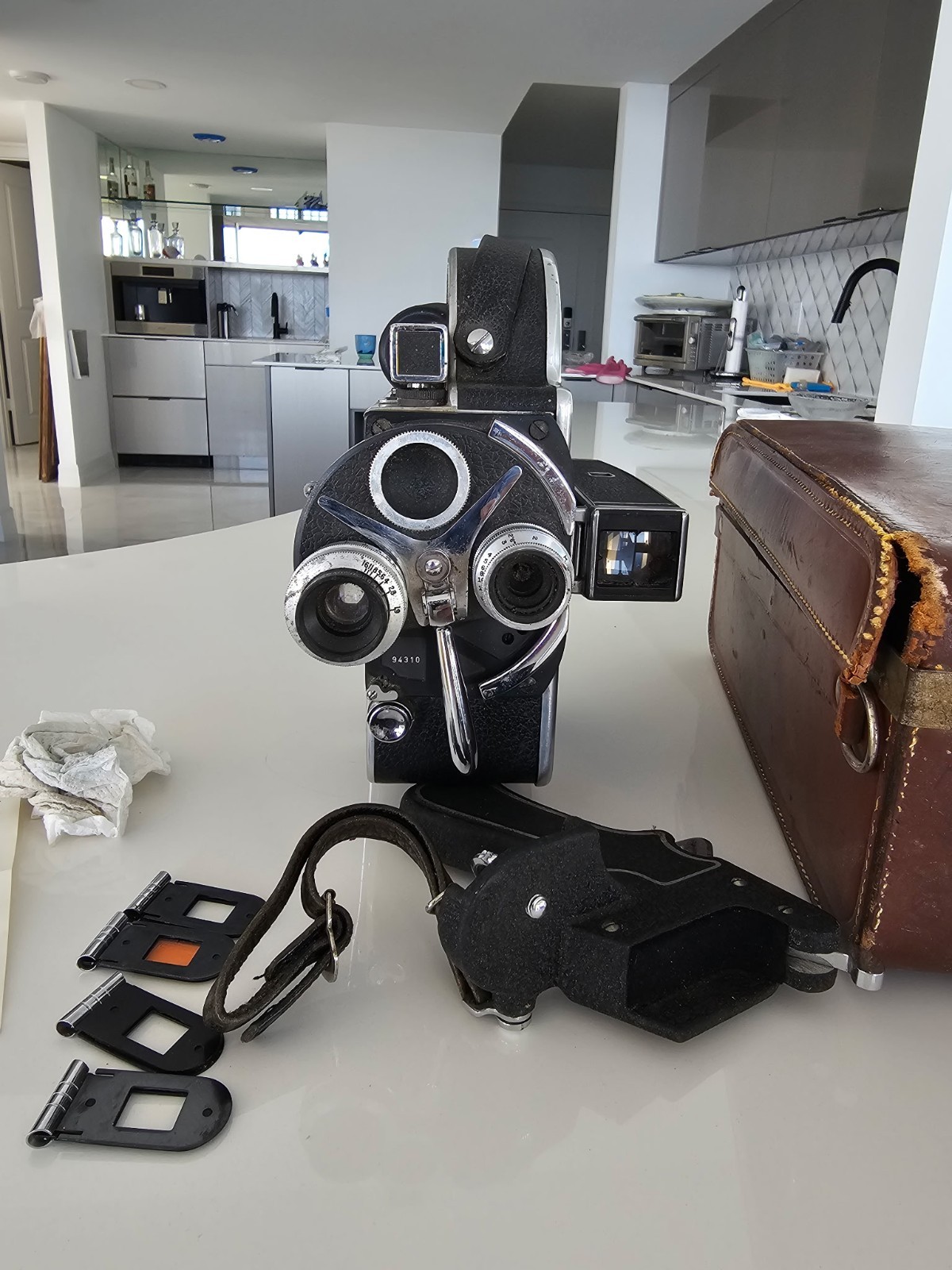 Vintage Paillard Bolex H16, 16mm film camera With Case, 2 Lens, Viewfinder, More