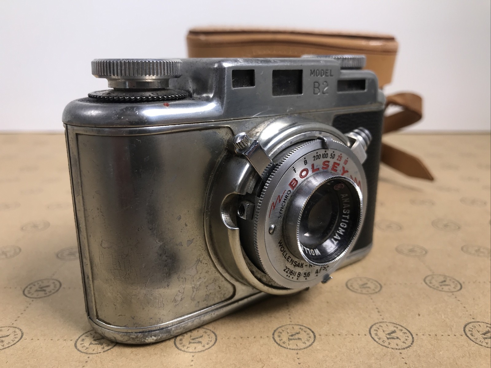 Bolsey Model B2 35mm Film Camera W/ Wollensak 44mm f/3.2 Lens