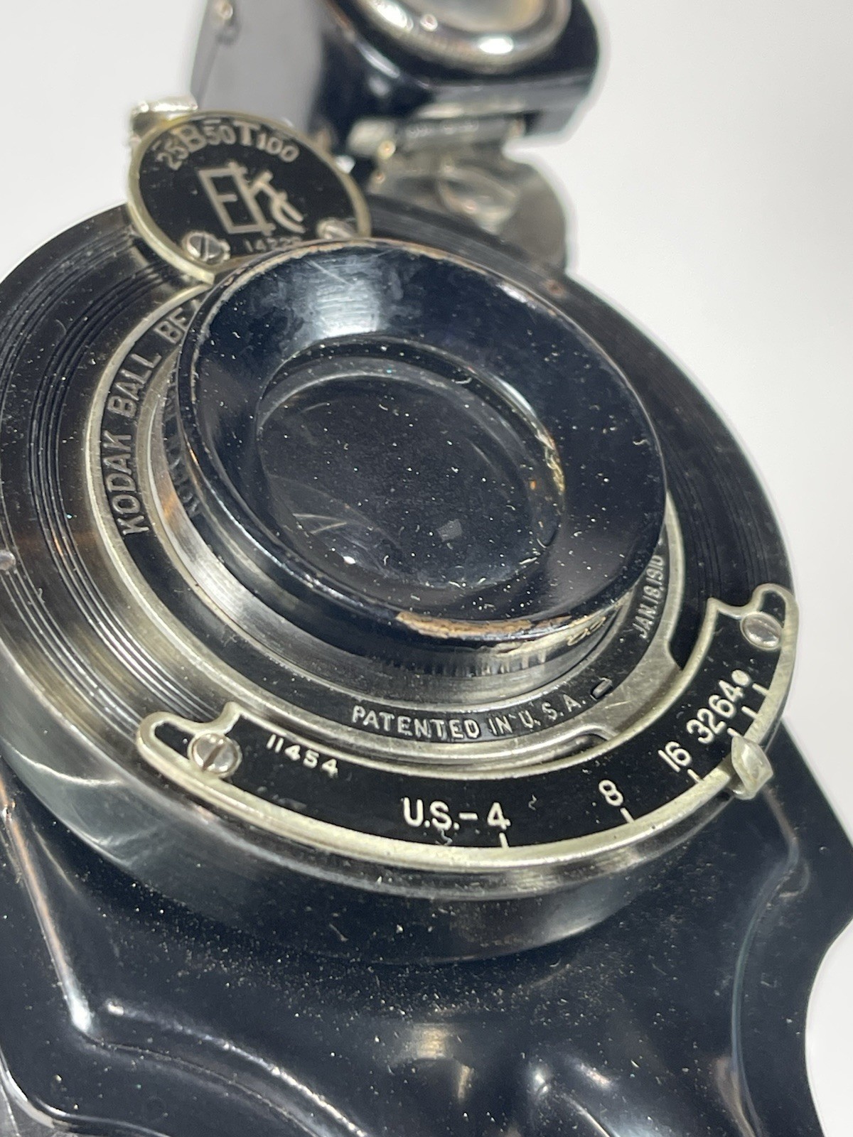 Antique 1920 Kodak No. 2C Autographic Jr Camera Bausch Lomb Lens w/ Case