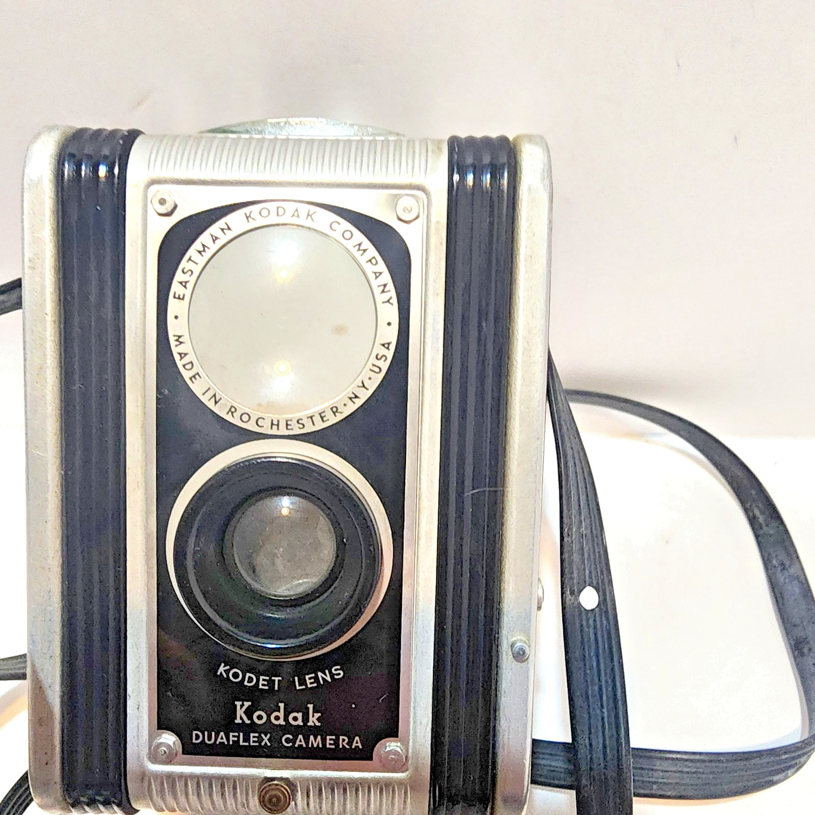 Vintage Kodak Duaflex II Film Camera with Kodet Lens 1950s Use 620 Film W/ Strap
