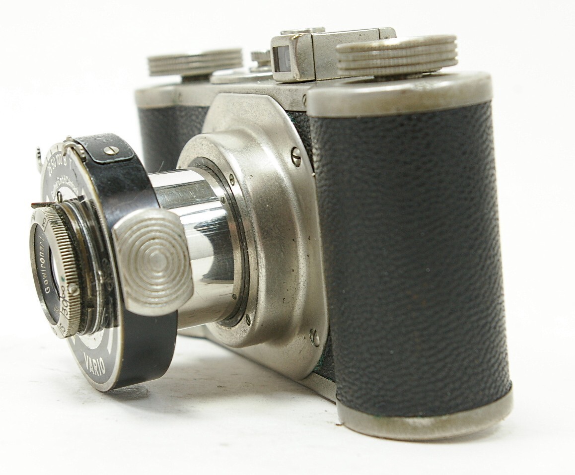 Wirgin Edinex Wiesbaden Gewironar 50/4.5 Lens 1937 German Nickel Plated Camera
