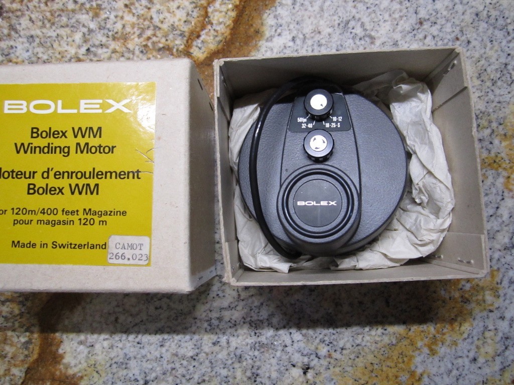 BOLEX WM MOTOR 400FT MAGAZINE TAKE-UP MOTOR for EL ESM EM 16mm movie Camera NEW!