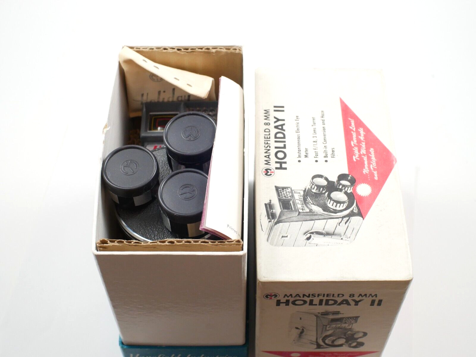 Mansfield Holiday II 8mm Movie Camera. Open-box condition! Fully Functional