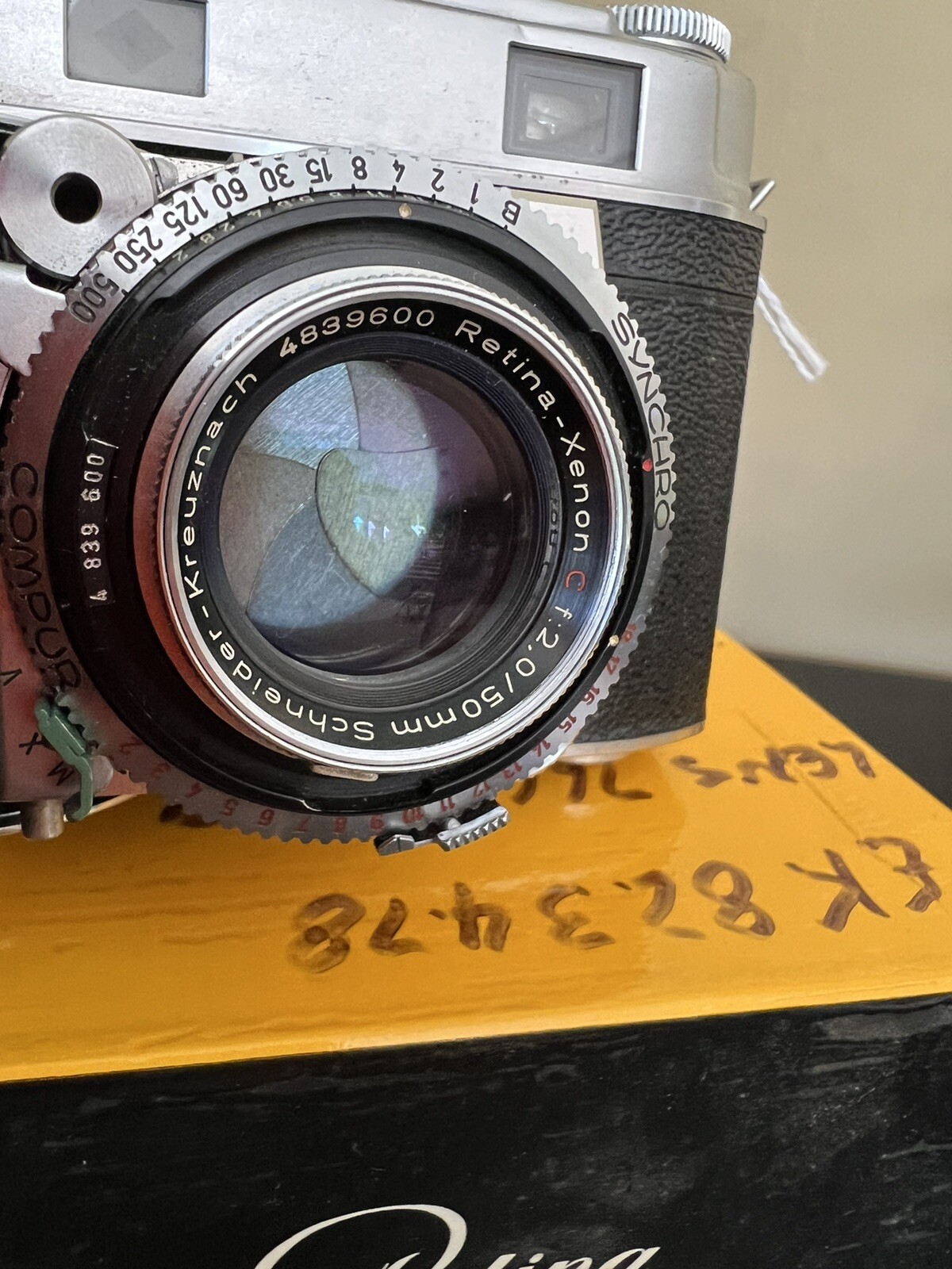 Kodak Retina III c Rangefinder 35mm Film Camera with Case