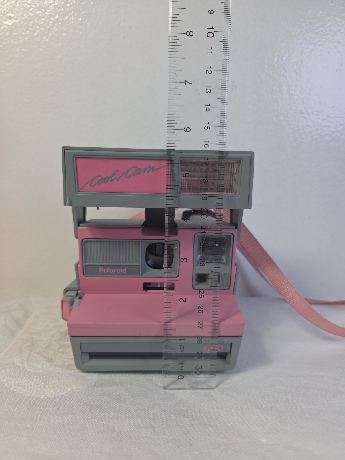 Polaroid 600 Cool Cam Pink Grey Vintage Instant Film Camera W/Flash