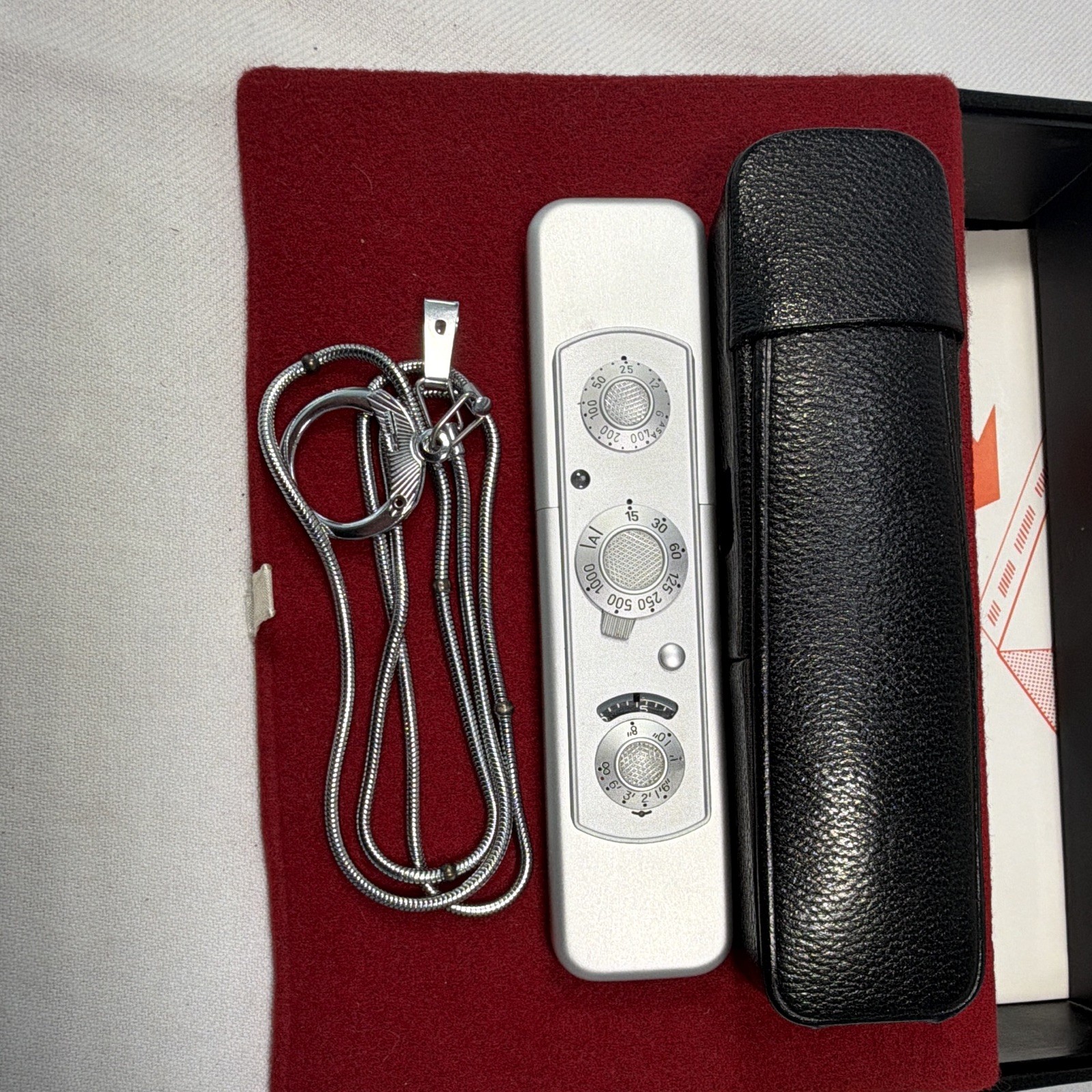 Minty MINOX C Silver 8x11mm Subminiature Camera Set w/ Box Case Manual