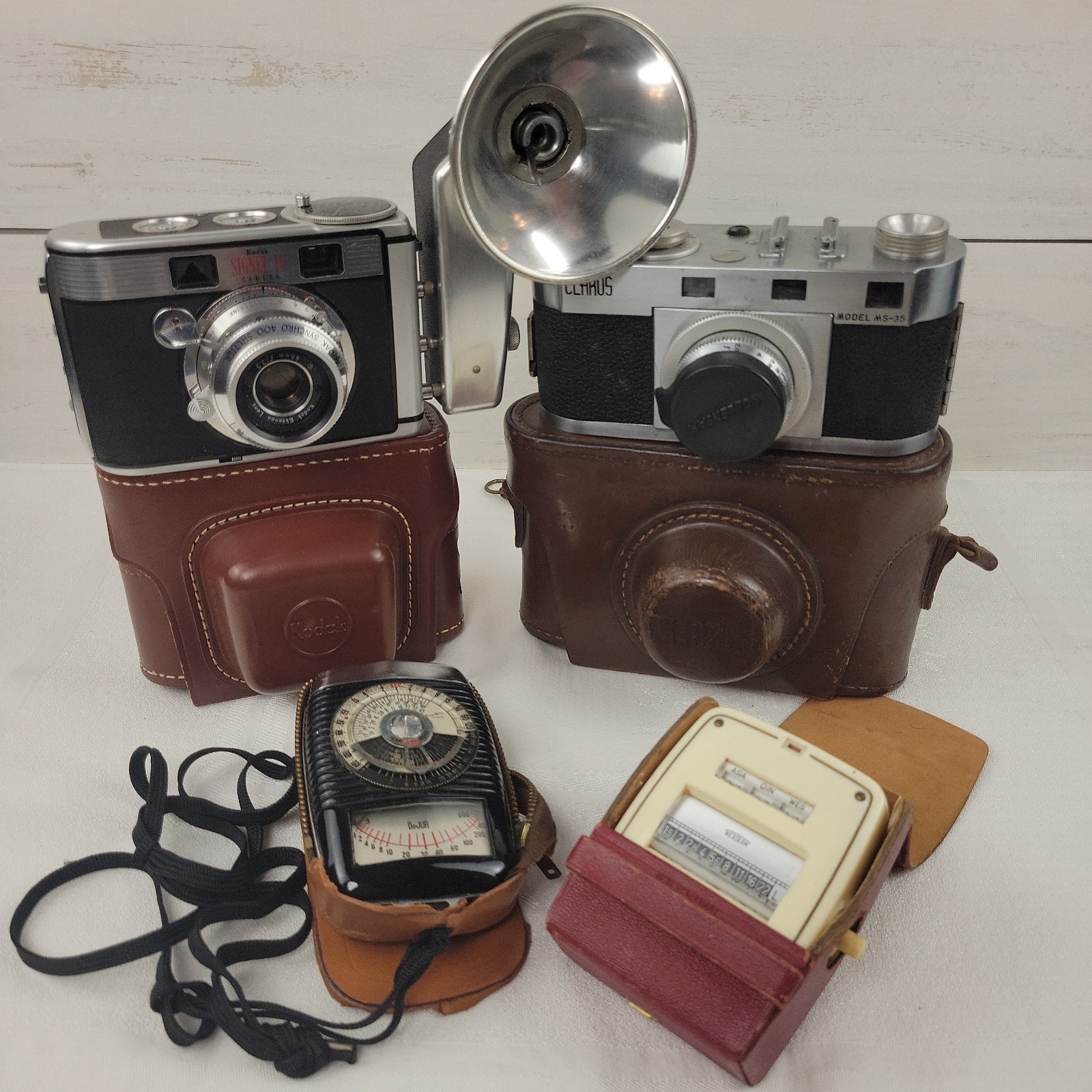 Vintage Camera Lot, Exposure Light Meters, Kodak, Clarus, Bertram, Dujor