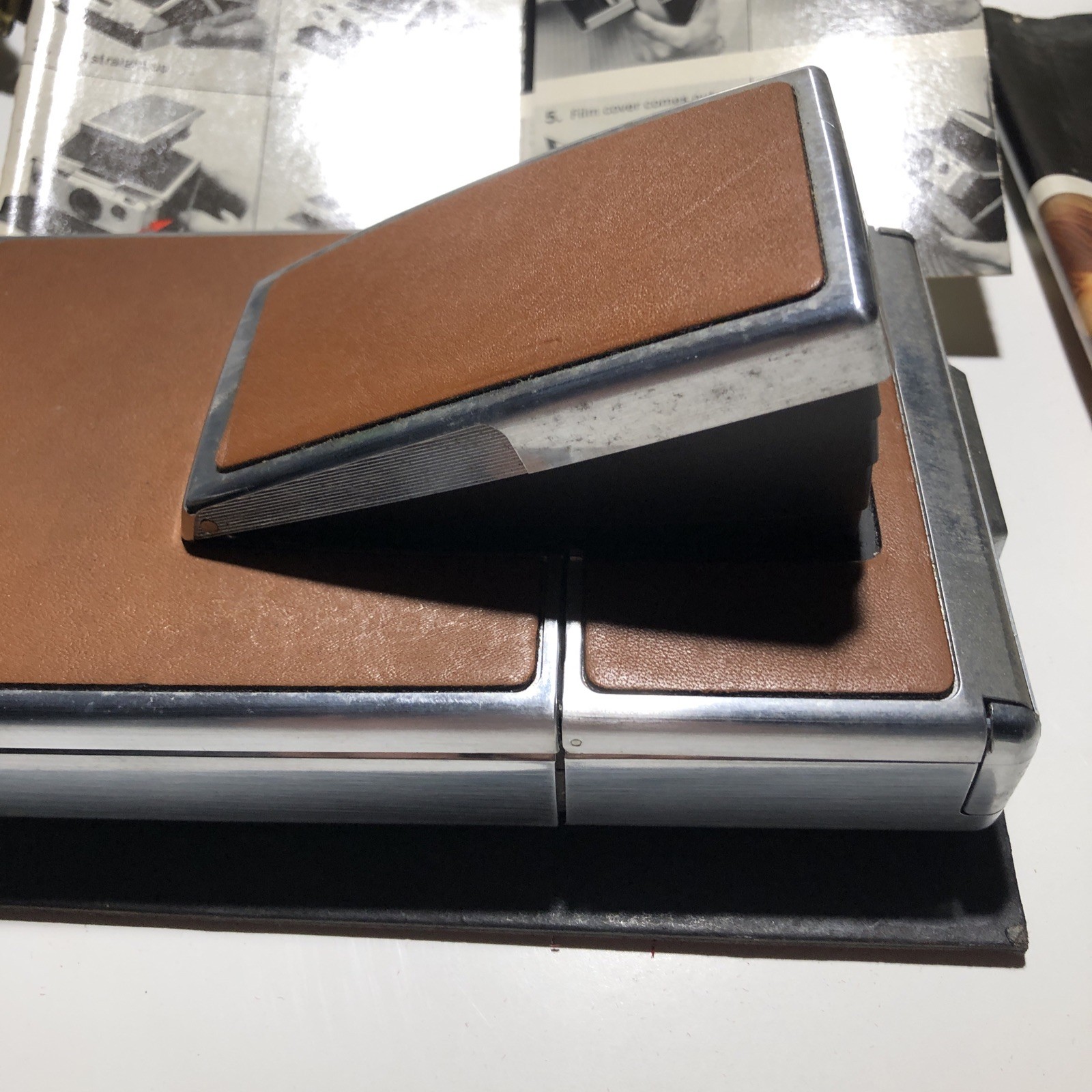 Vintage Polaroid SX-70 Land Camera Untested 1960’s 1970’s Brown Made In USA