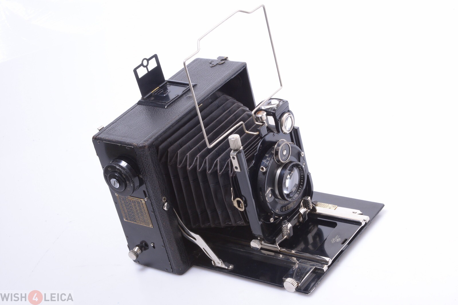✅ IHAGEE ZWEIVERSCHLUSS DUPLEX 9X12CM PLATE CAMERA ZEISS 135MM 4.5 TESSAR LENS