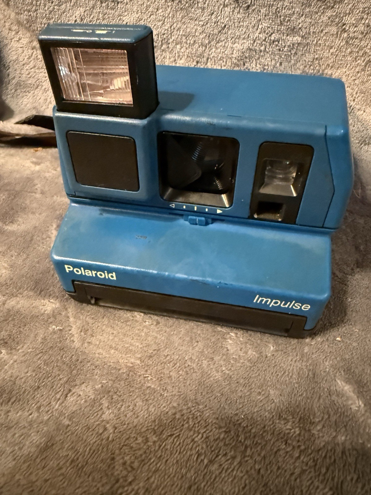 Vintage Polaroid 600 Impulse Blue Instant Film Camera UNTESTED