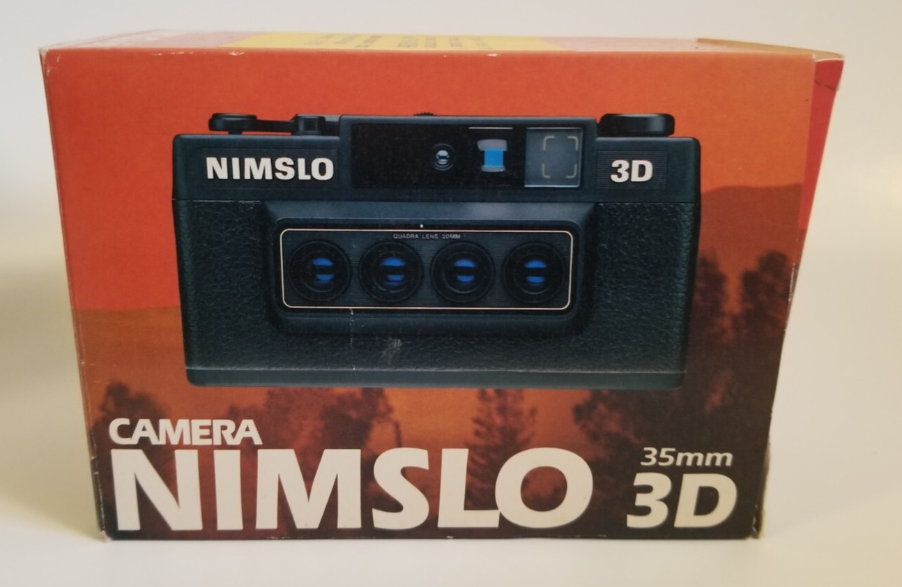 NOS Vintage Nimslo 3D 35mm Camera in Box With Insert and Original Batteries