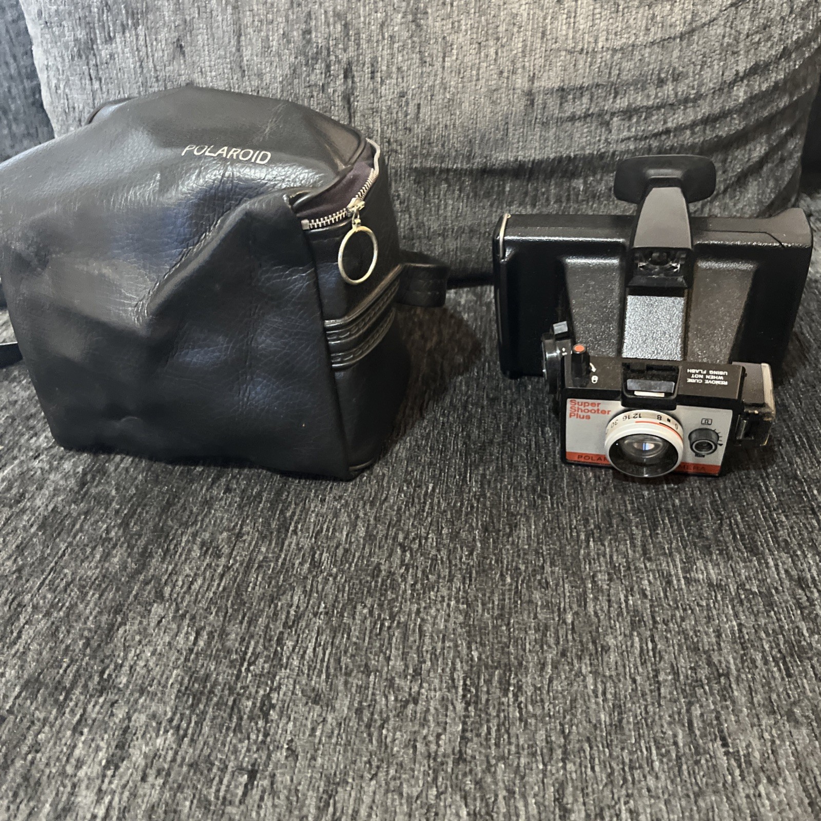 Polaroid Super Shooter Plus Land Camera w Case Vintage Untested