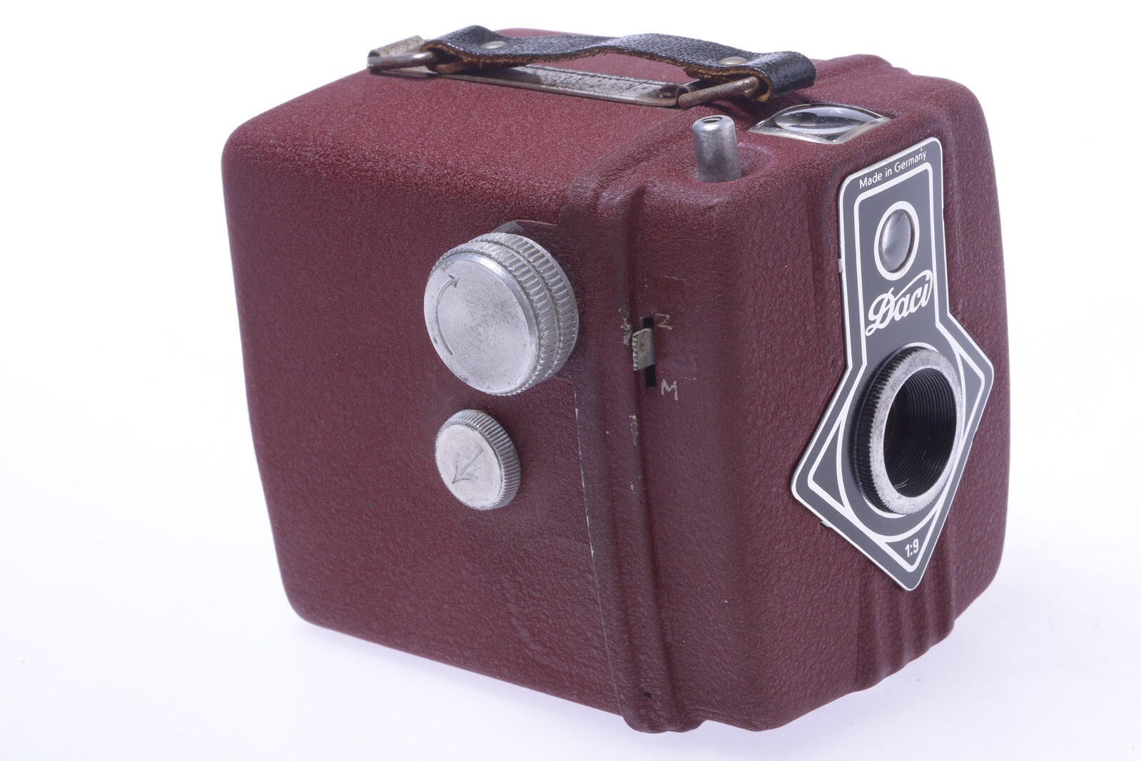 ✅ DACORA DACI BOX METAL RED CAMERA 6X6CM 120 ROLL FILM 2ND MODEL TOP RELEASE