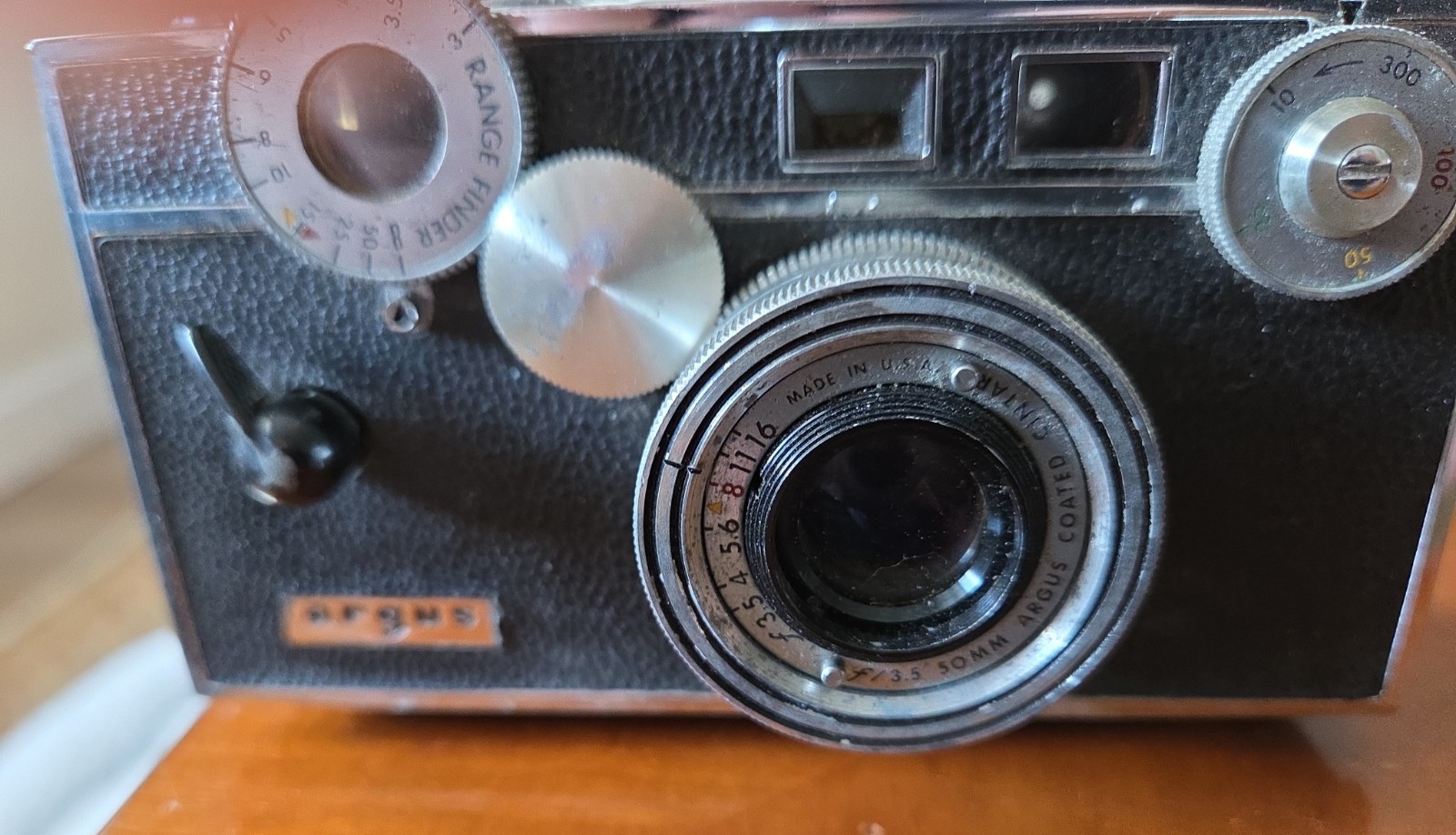 Vintage Argus C3 Camera (2) Brick 35mm /Light Meter + Soligor 135mm Lens + Cases