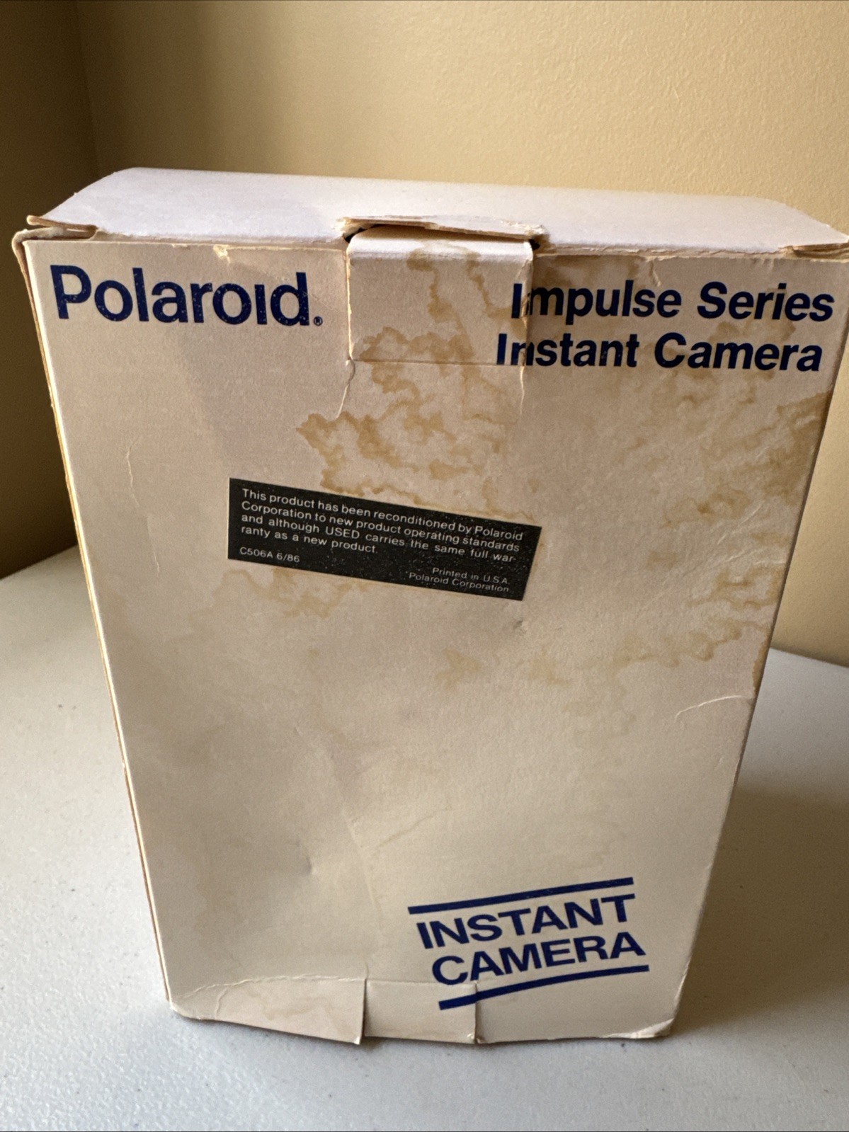 Vintage- Rare Jade Blue Polaroid Impulse Instant Film Camera-in Box Reconditione