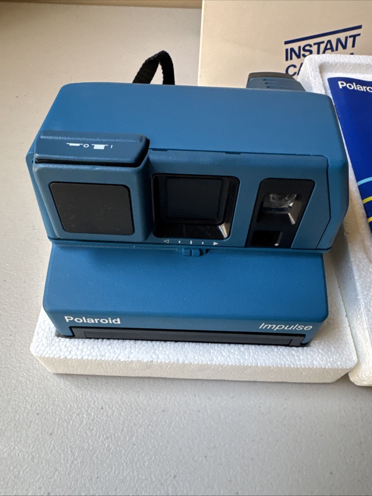 Vintage- Rare Jade Blue Polaroid Impulse Instant Film Camera-in Box Reconditione