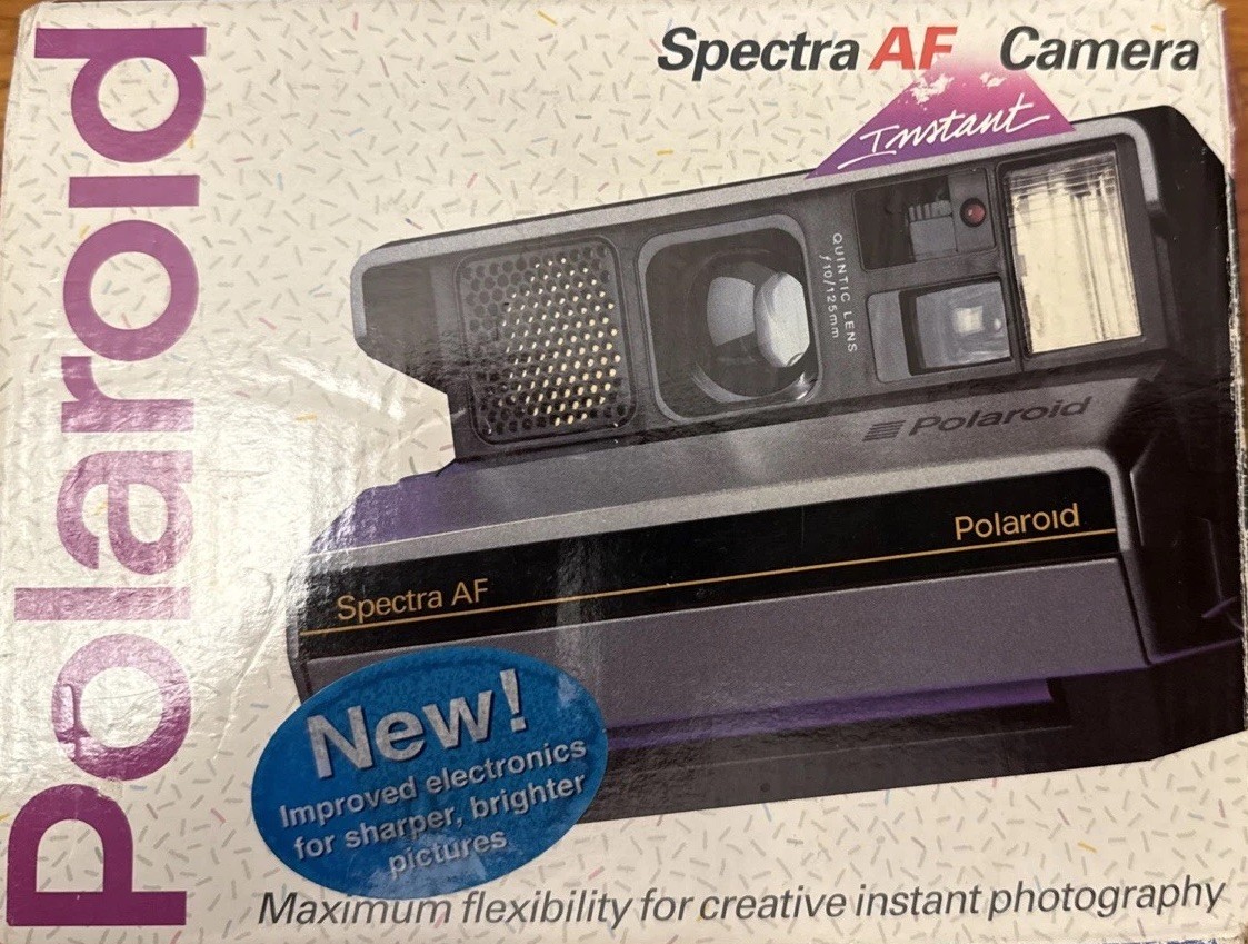 New vintage Dead Stock Polaroid Spectra AF iNSTANT Camera In Box