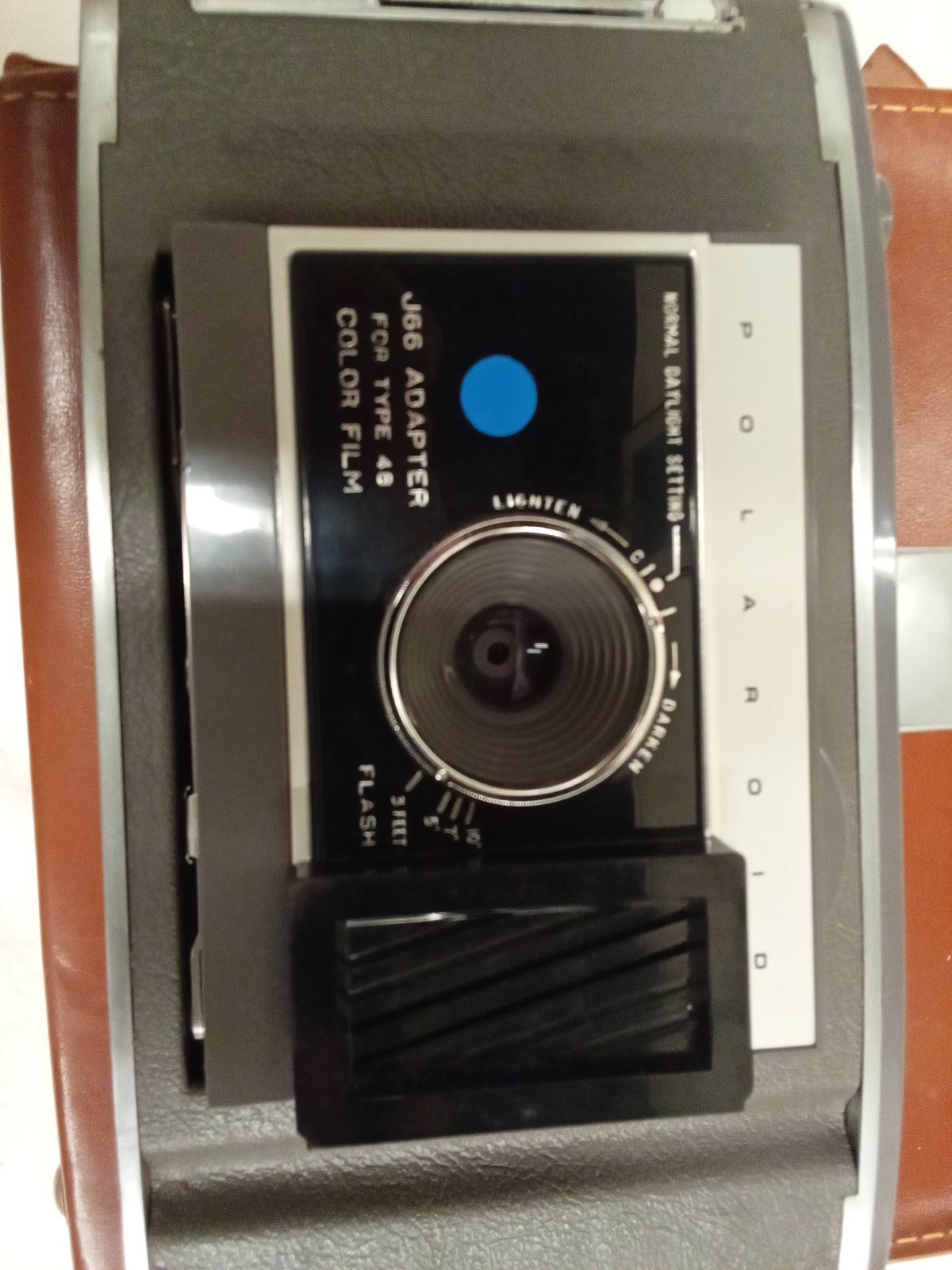 Polaroid Electric Eye Land Camera W Case, Flash , b&w pics J66T Untested