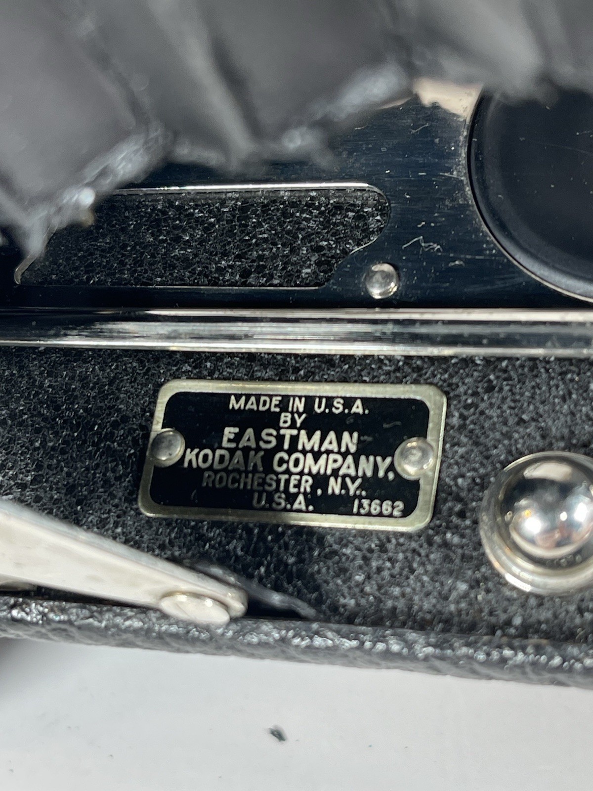 Antique 1920 Kodak No. 2C Autographic Jr Camera Bausch Lomb Lens w/ Case