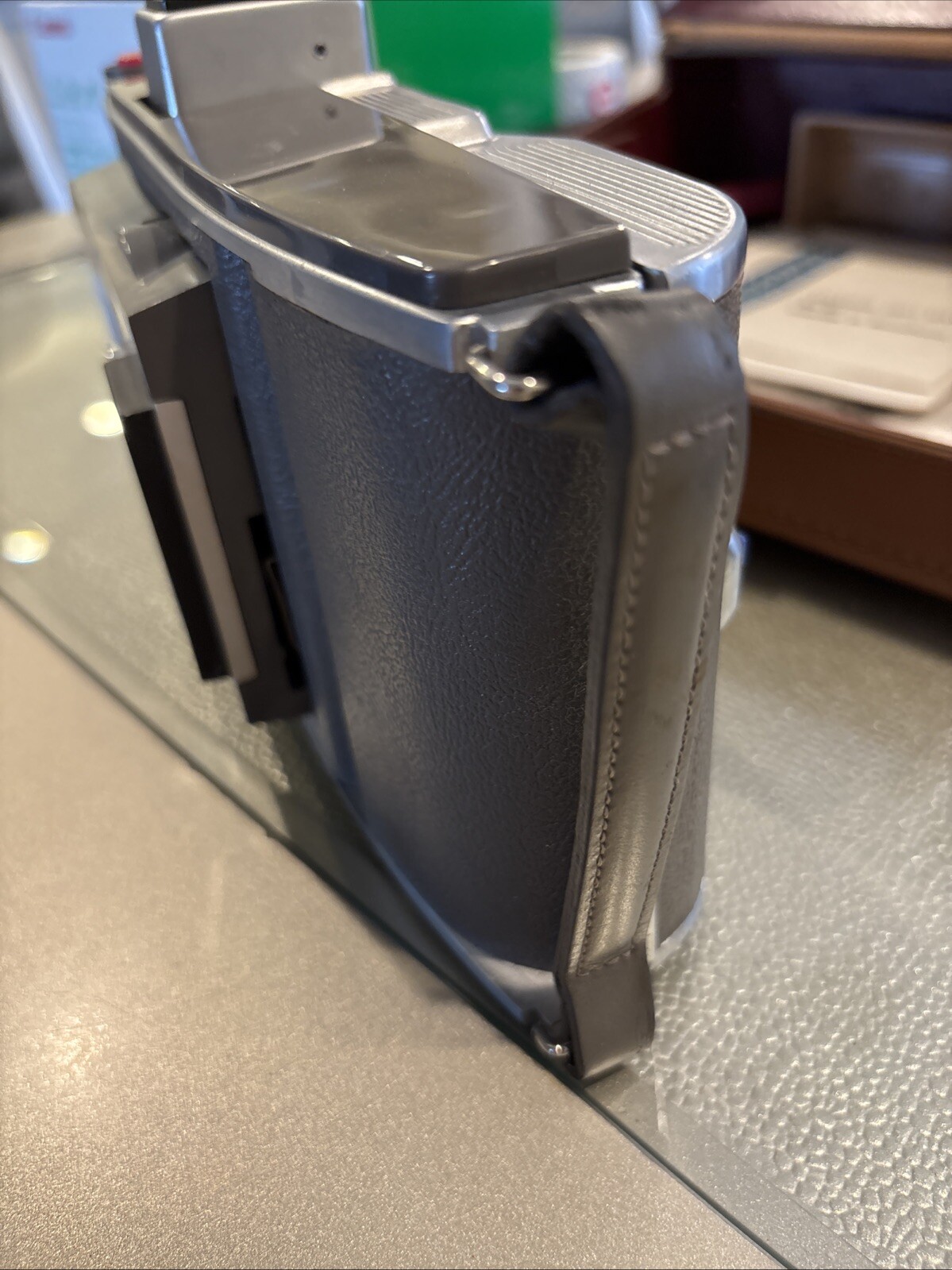 Polaroid Model J66 Land Camera With Leather Case And Papers
