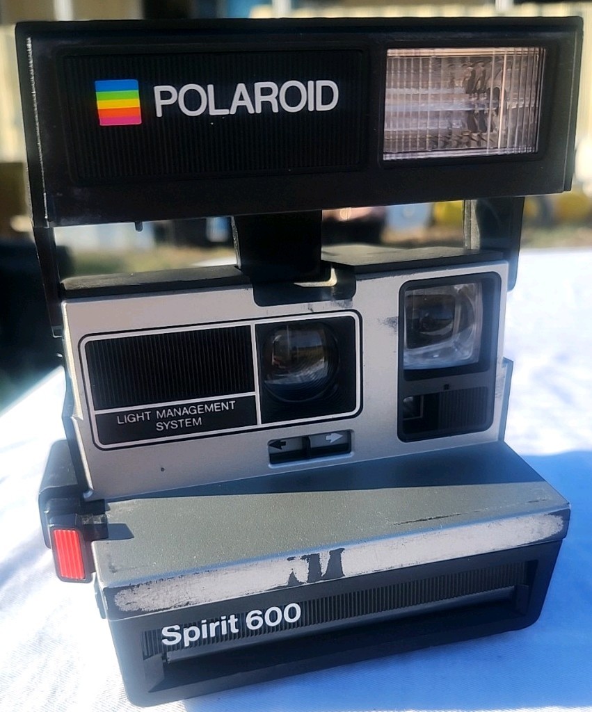 Vintage Polaroid Camera Spirit 600 LMS Instant Film Flash