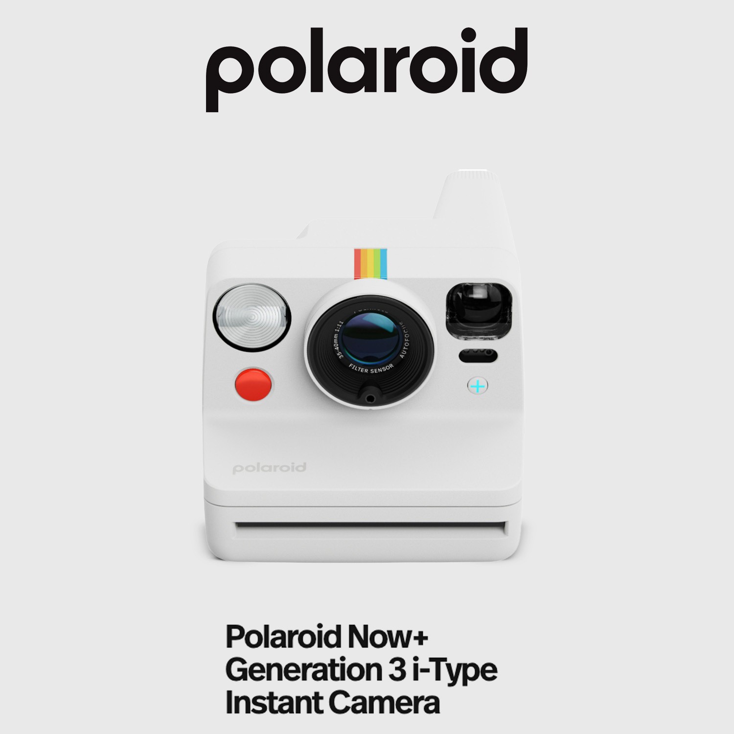 Polaroid Now Plus Gen 3 White Instant Camera Two Lens AF System Bundle