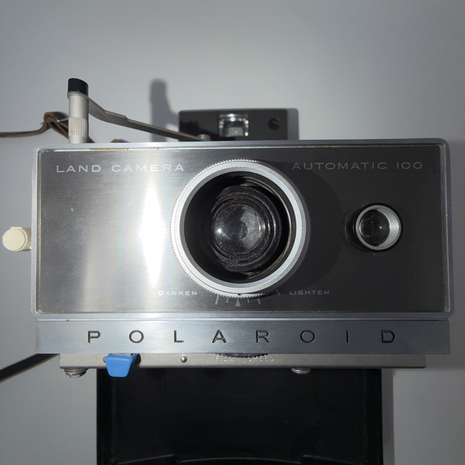 ⭐ Vintage Polaroid Automatic 100 Land Camera w/ Case, Strap – TESTED WORKING ⭐