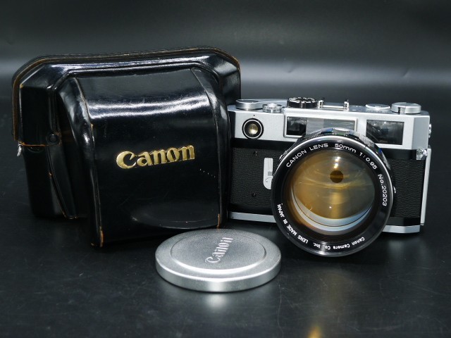 Canon 7s Rangefinder Camera & Case with Canon 50mm f/0.95 Dream Lens.