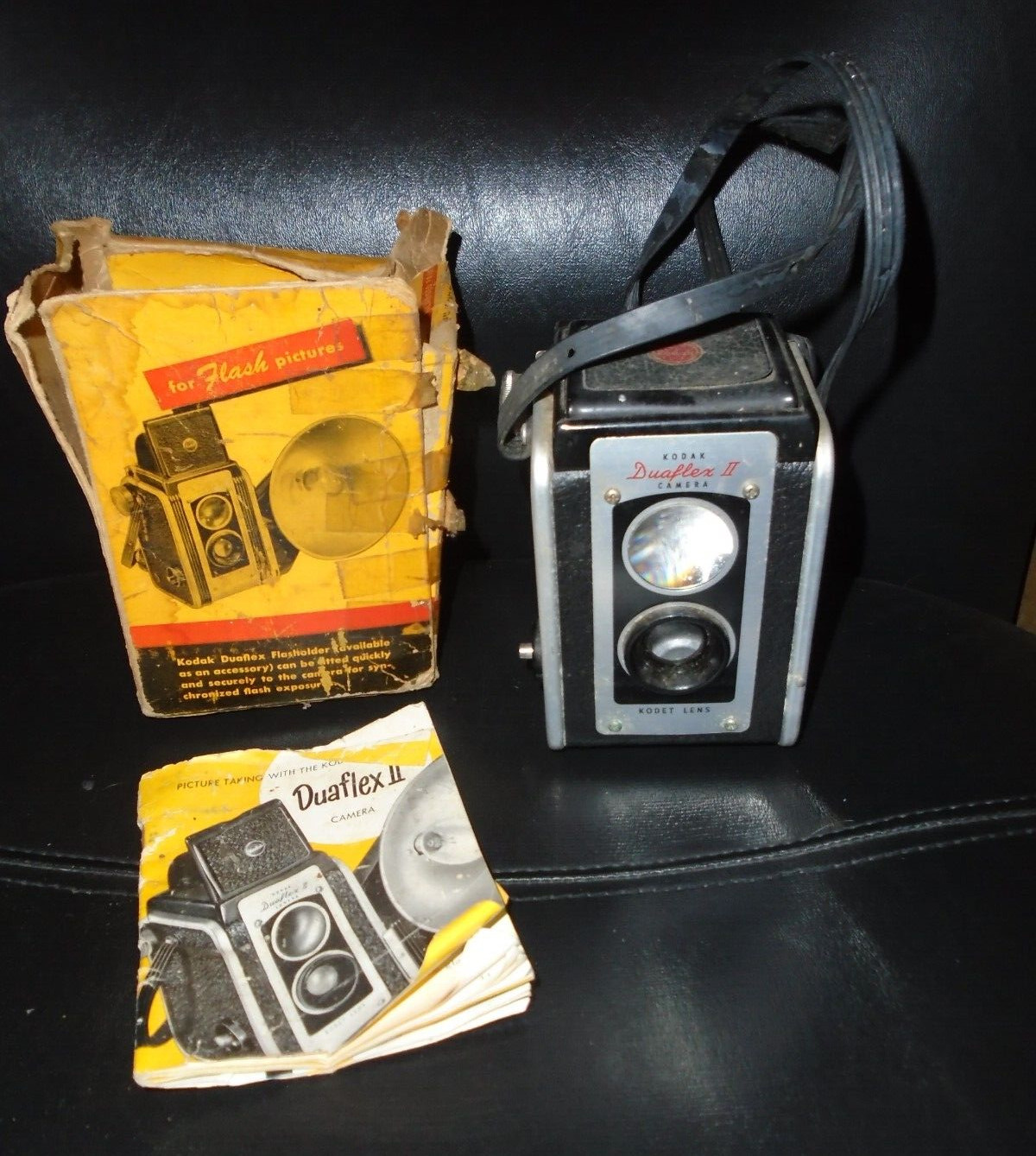 Vintage Kodak Duaflex II Camera with Kodet Lens-Untested