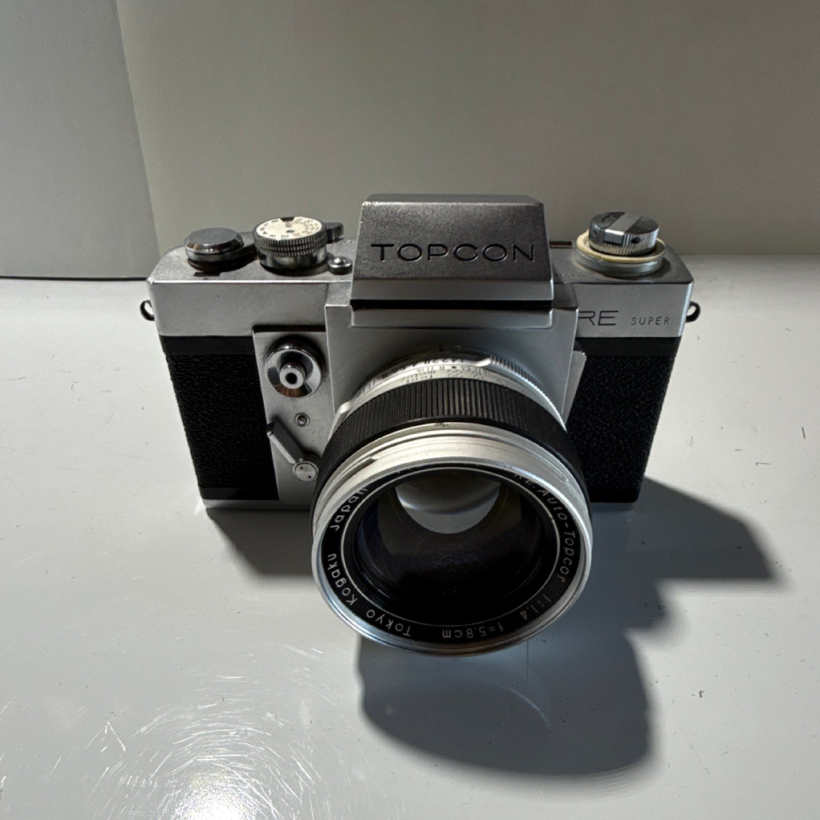 Topcon RE Super SLR Film Camera with RE Auto-Topcor 58mm f/1.4 Lens