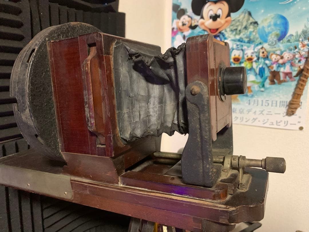 Unbranded Antique Wooden Bellows Large Format Camera Body Film Camera JP