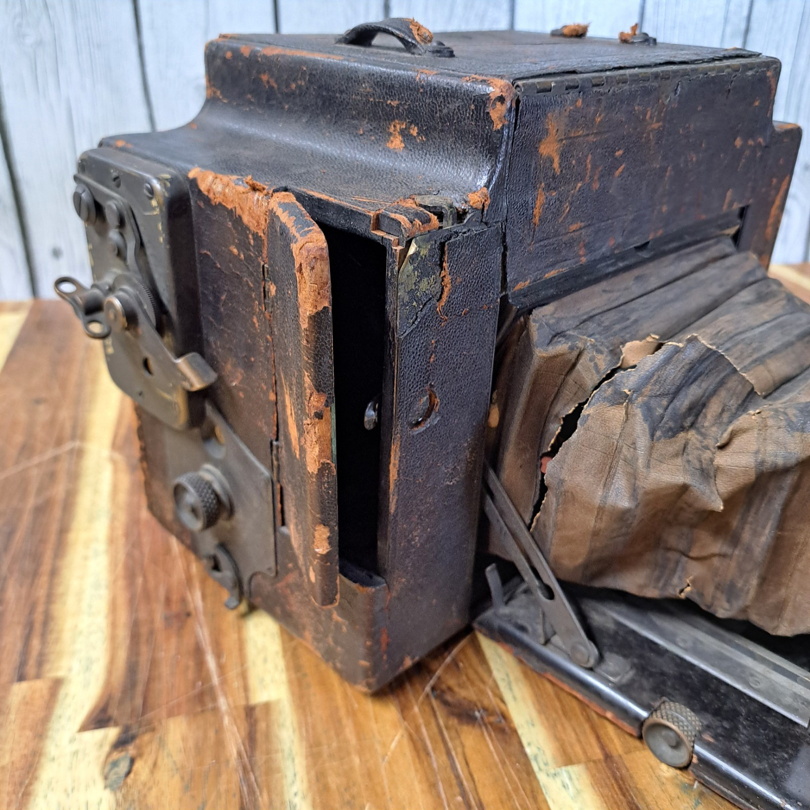 Vtg 3A Graflex Camera with Bausch & Lomb Optical Kodak Anastigmat Parts Repair